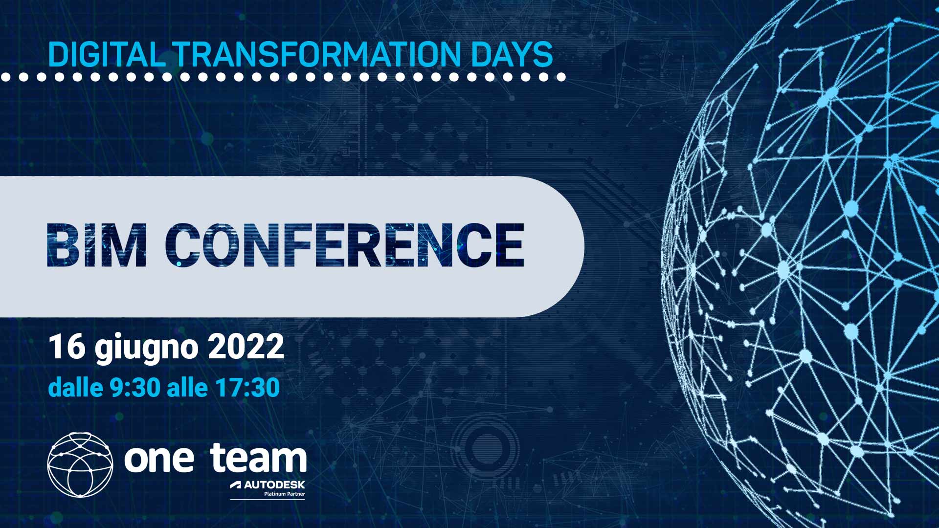 DIGITAL TRANSFORMATION DAYS - One Team BIM Conference 2022